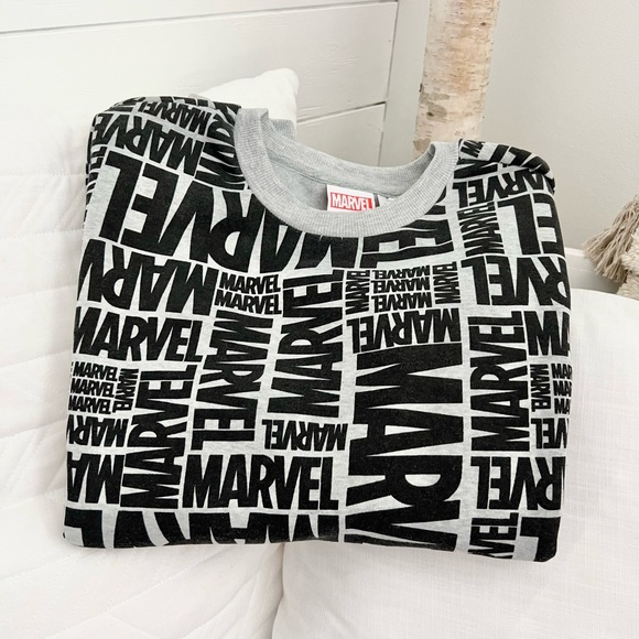 Mens MARVEL Allover Printed Sweatshirt Top - Size M - Picture 8 of 9